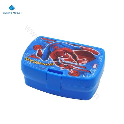 Portable School Kids Rectangular Plastic Bento Lunch Box with 2 layer - Image 1