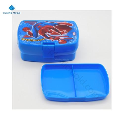 Portable School Kids Rectangular Plastic Bento Lunch Box with 2 layer - Image 2