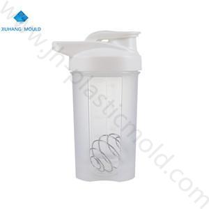 Recycled Plastic Protein Fitness Shaker Bottle with mixer 500ml