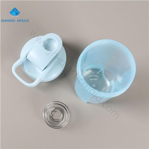 Recycled Plastic Protein Fitness Shaker Bottle with mixer 500ml - Image 2