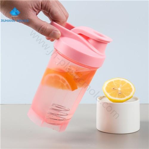 Recycled Plastic Protein Fitness Shaker Bottle with mixer 500ml - Image 4