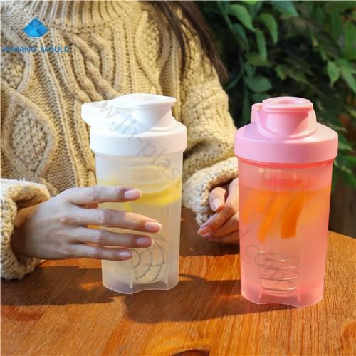 Recycled Plastic Protein Fitness Shaker Bottle with mixer 500ml - Image 5