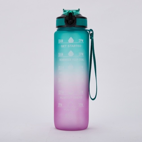 Wholesale Leakproof Bpa Free 1L 32Oz Motivational Water bottle With Straw - Image 1