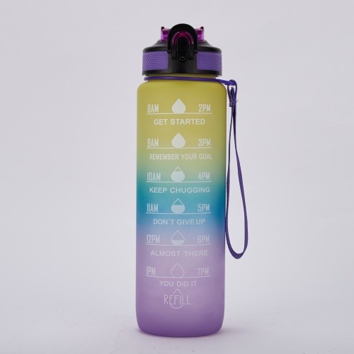 Wholesale Leakproof Bpa Free 1L 32Oz Motivational Water bottle With Straw - Image 3