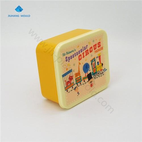 Square plastic sandwich kids conatiners food storage box cartoon print - Image 2