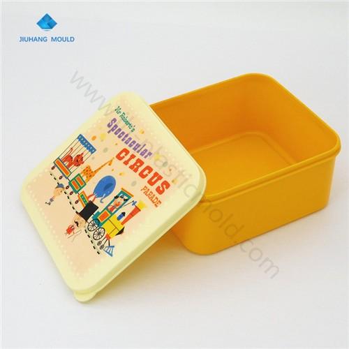 Square plastic sandwich kids conatiners food storage box cartoon print - Image 3