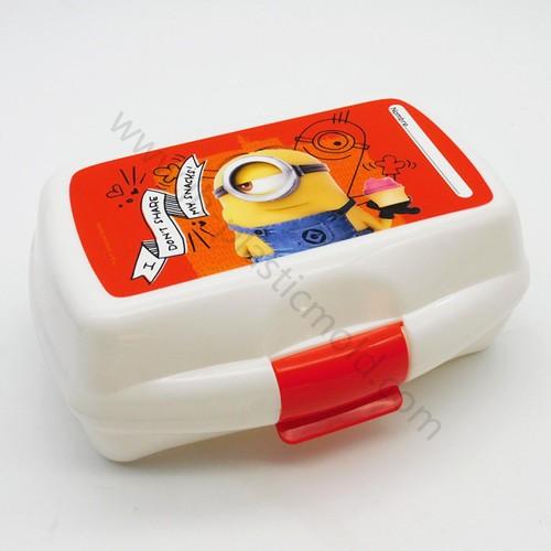 Eco plastic cartoon kids school lunch box bento sandwich box food container - Image 3