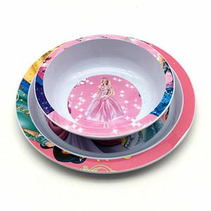6008 / 6009 set of 2 kids dinner plater and bowl full color printing 6008 / 6009 set of 2 kids dinner plater and bowl full color printing